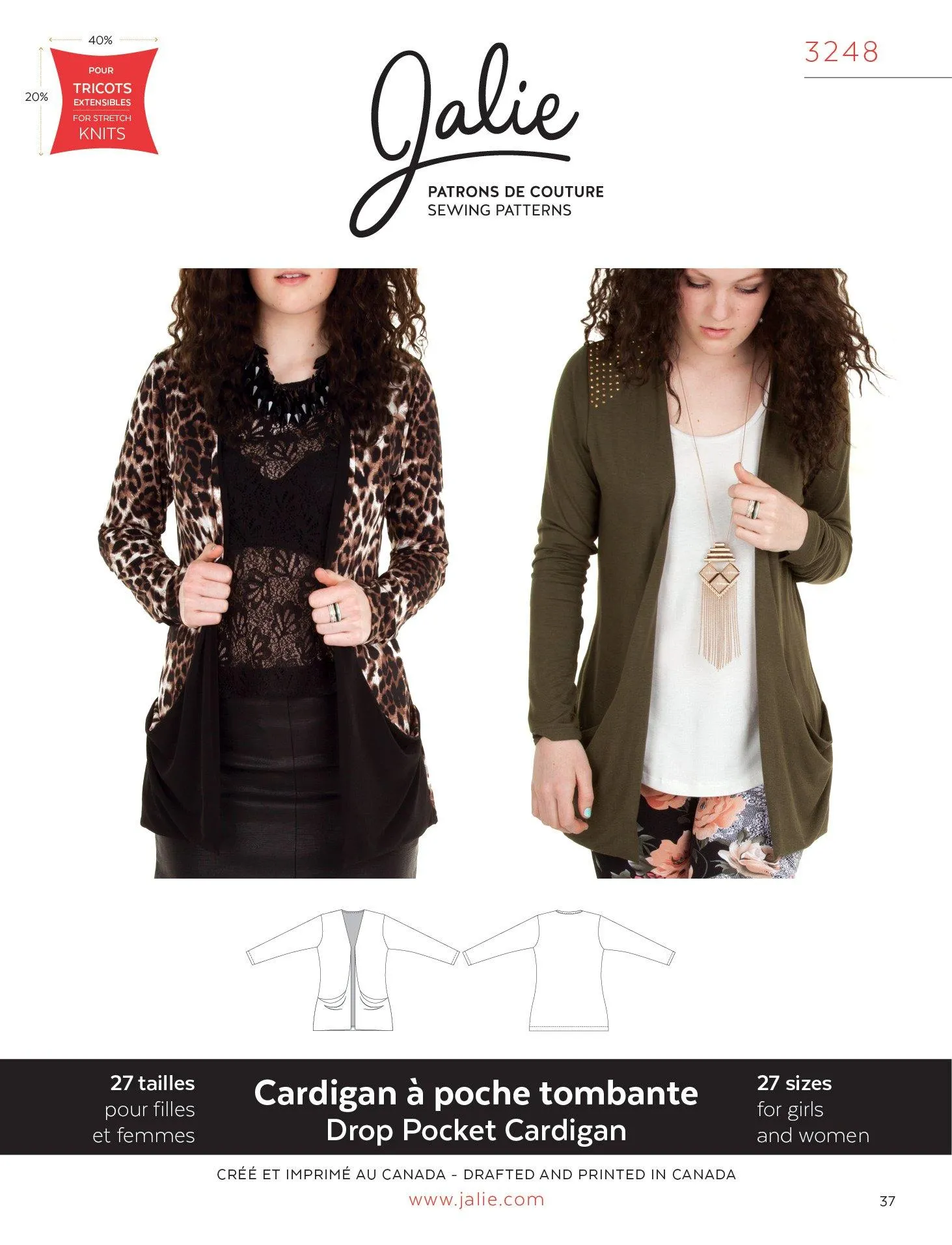 3248 // Drop Pocket Cardigan