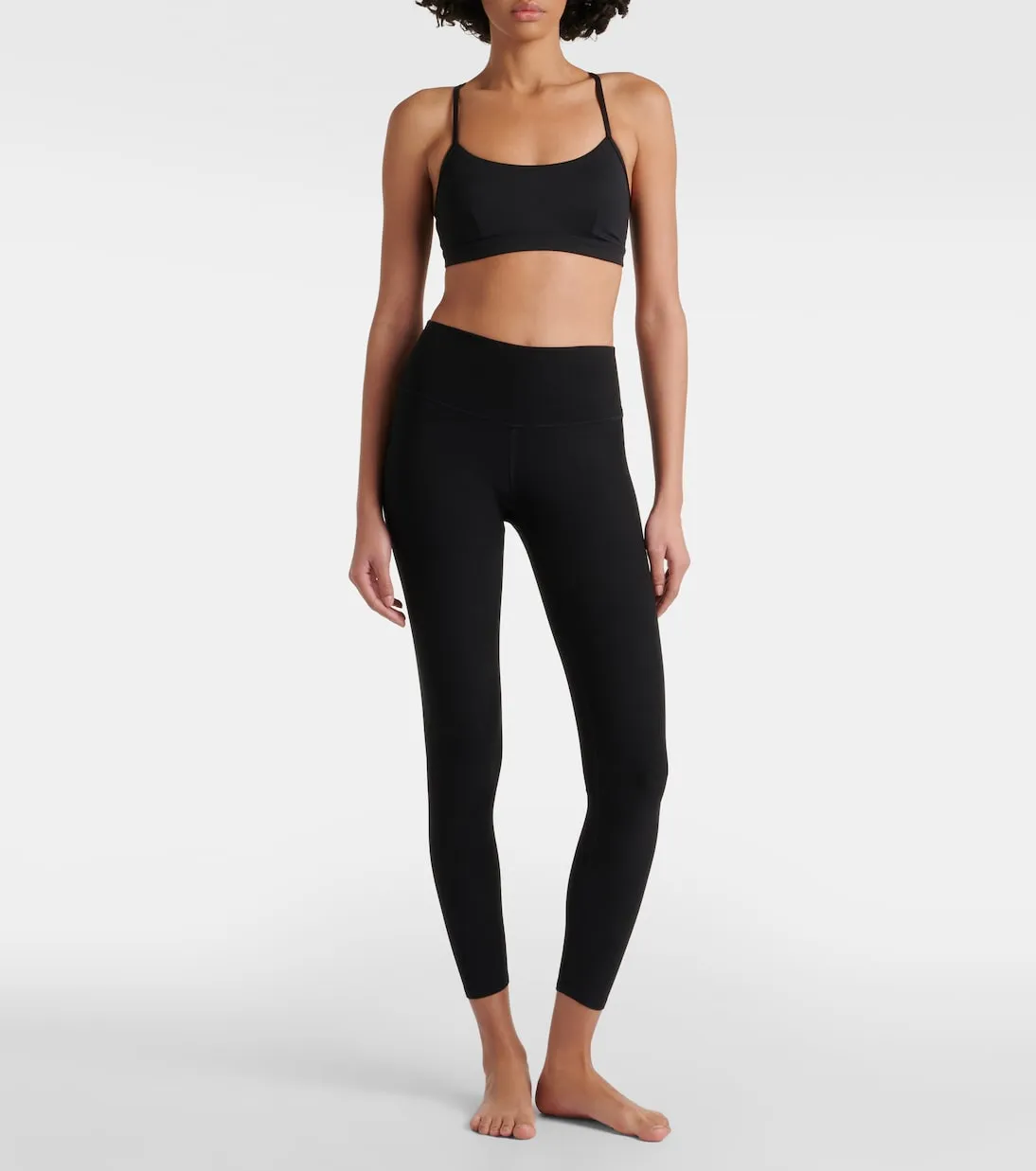 Alosoft Alo Yoga High Rise Jersey Leggings, Black
