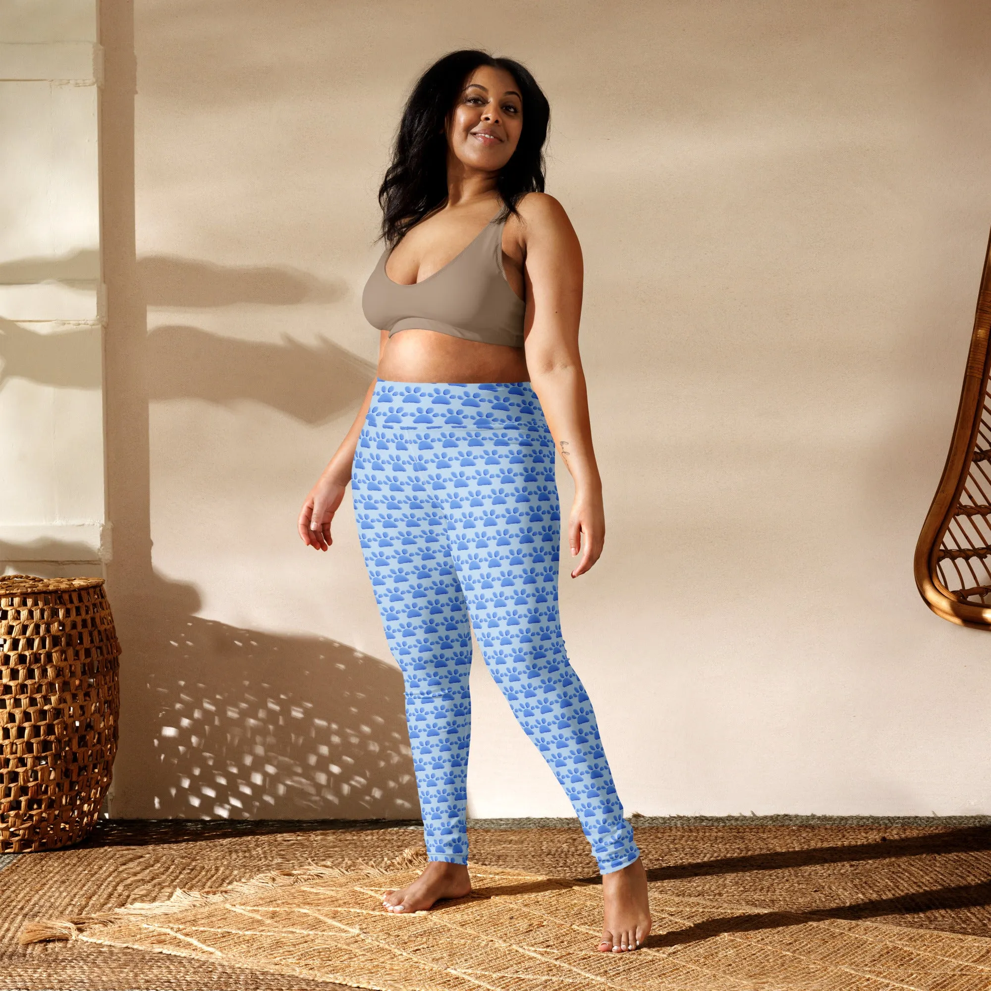 Blue Paws Yoga Leggings