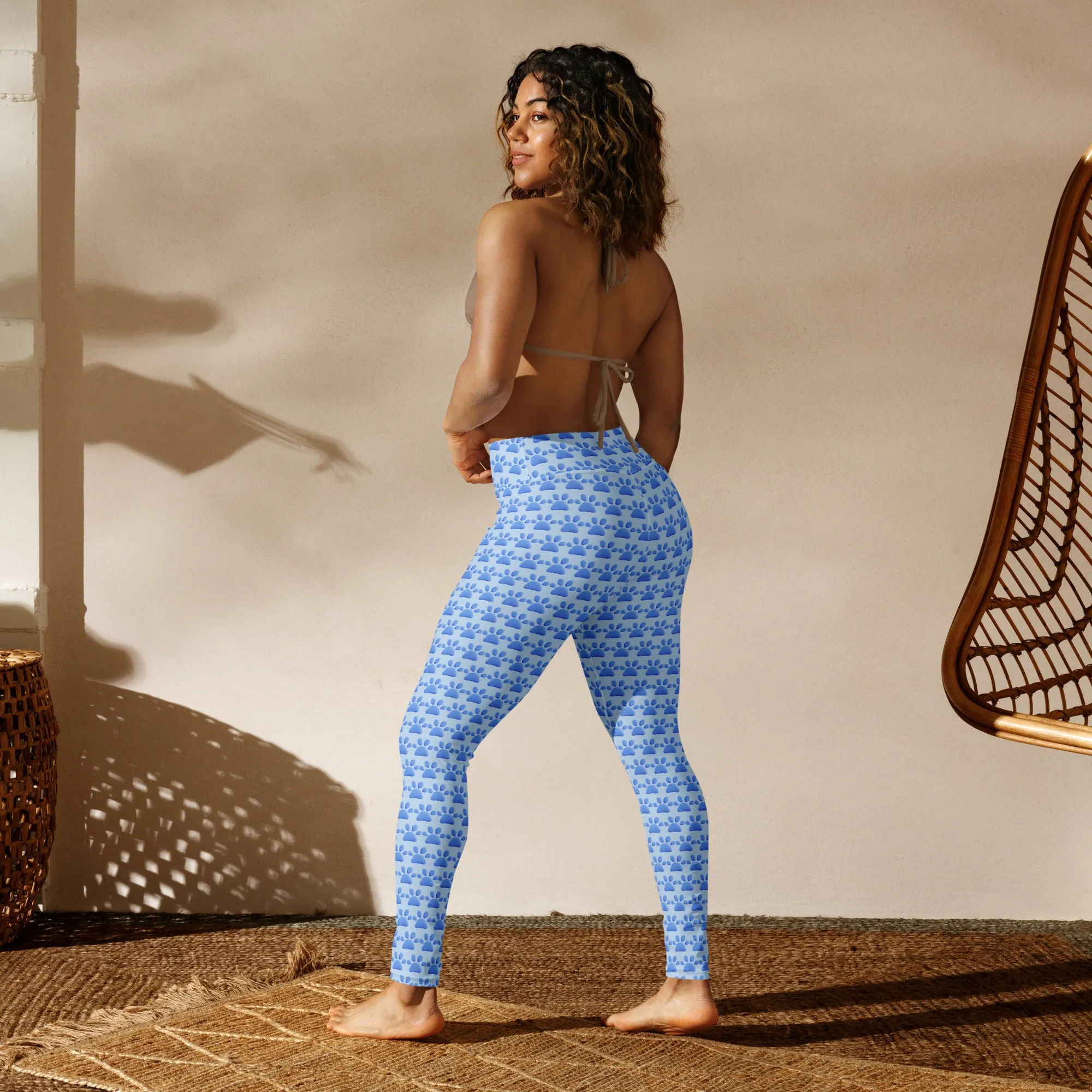 Blue Paws Yoga Leggings