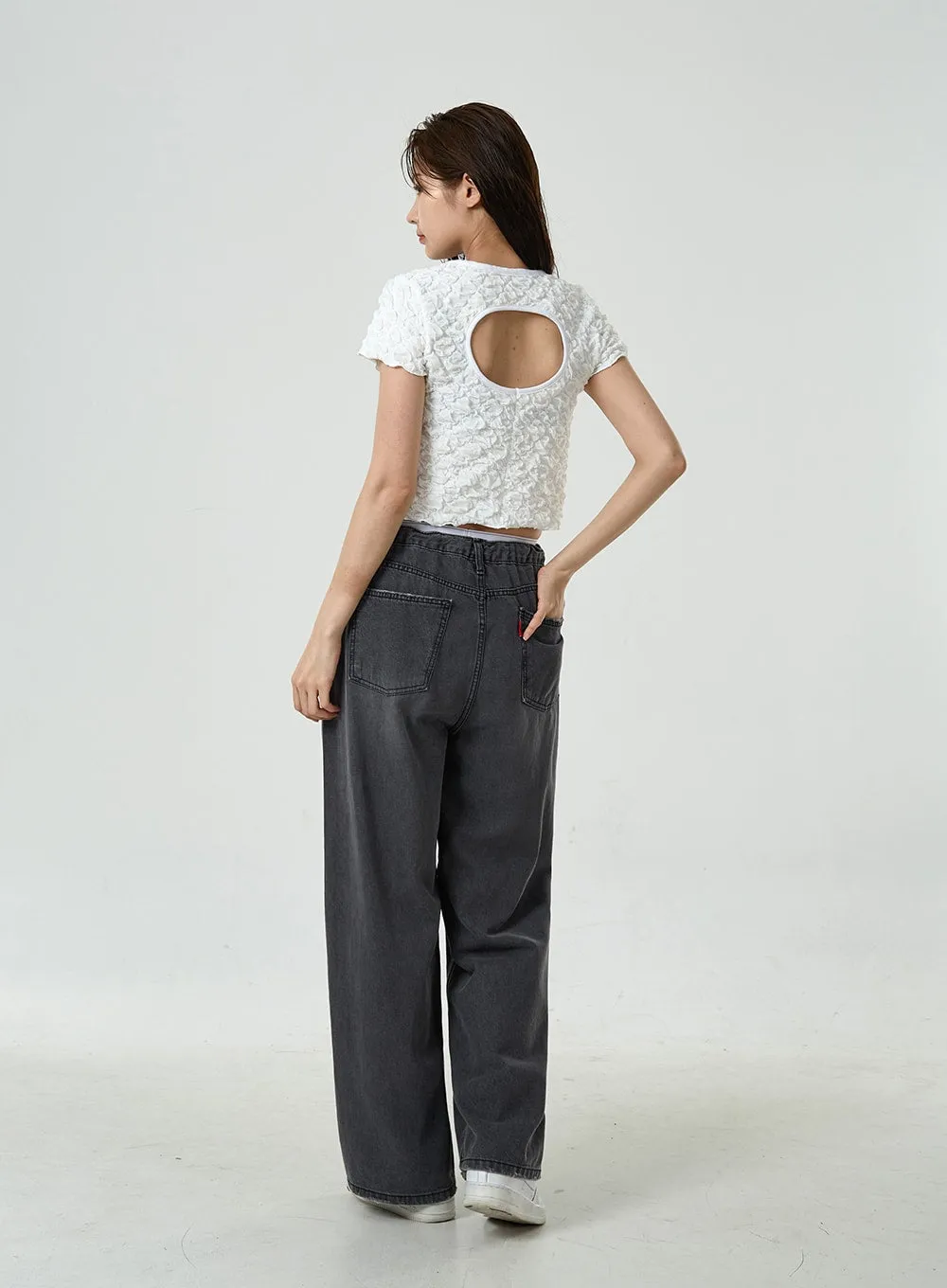 Cloudy Open Back Crop Top CU7