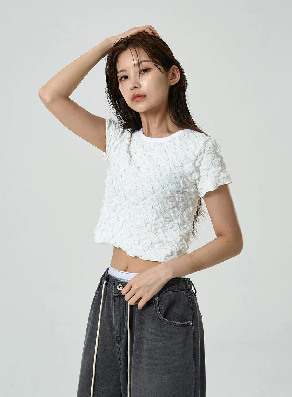 Cloudy Open Back Crop Top CU7