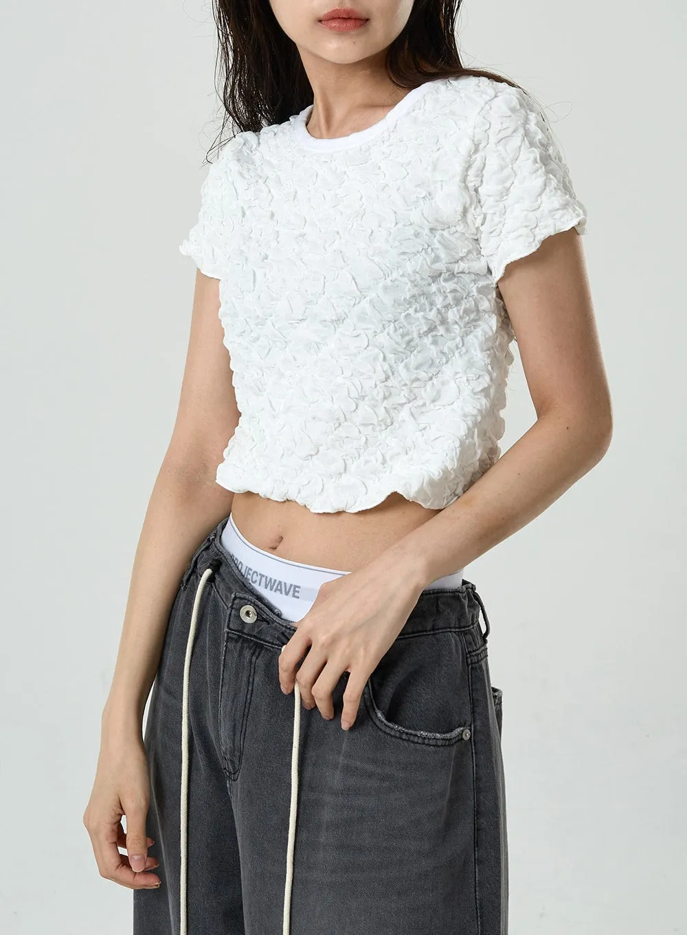 Cloudy Open Back Crop Top CU7