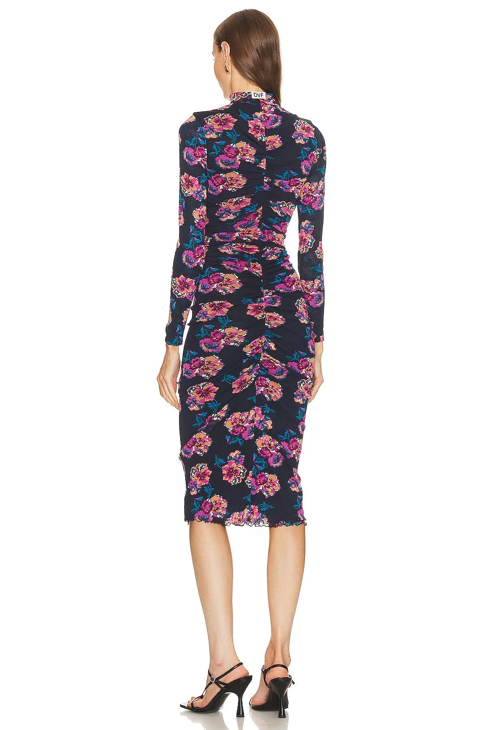 Diane von Furstenberg Verina Reversible dress in Pansy Wine & Berrie Teal