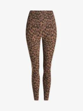 FORM HIGH LEGGING 25 | COCOA ETCHED ANIMAL
