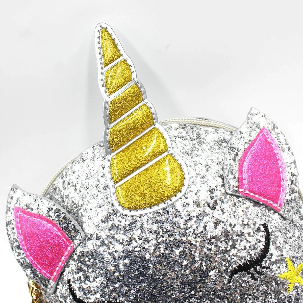 Little Girls Glitter Sequin Crossbody Purses Small Unicorn Handbag Messenger Shoulder Bag Gifts for Toddlers