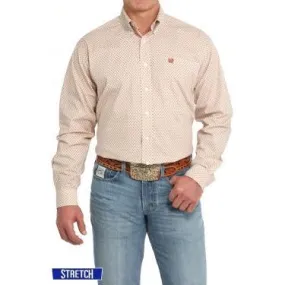 Men's Cinch Geometric Print Button-Down Western Shirt MTW1105844