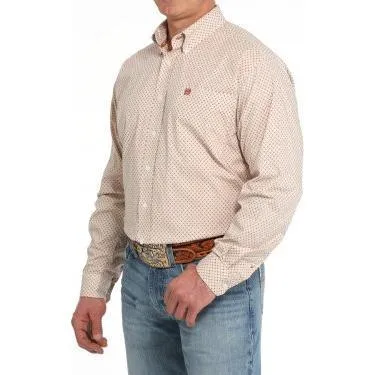 Men's Cinch Geometric Print Button-Down Western Shirt MTW1105844