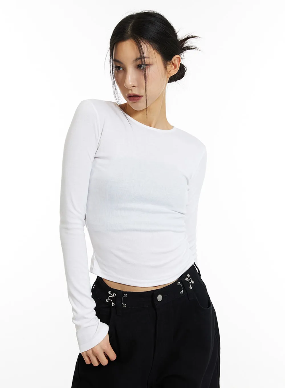 Open Back Long Sleeve Tee IN308