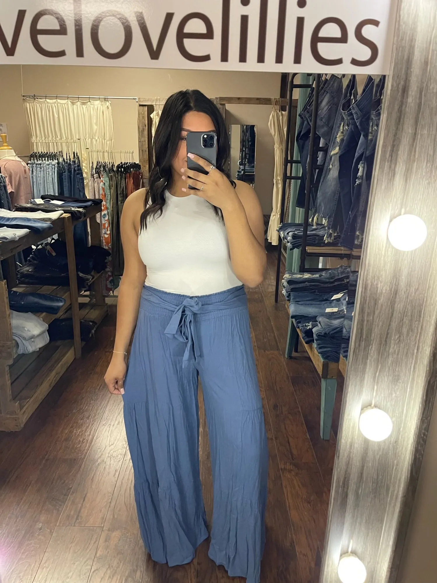 Tiered Wide Leg Pant