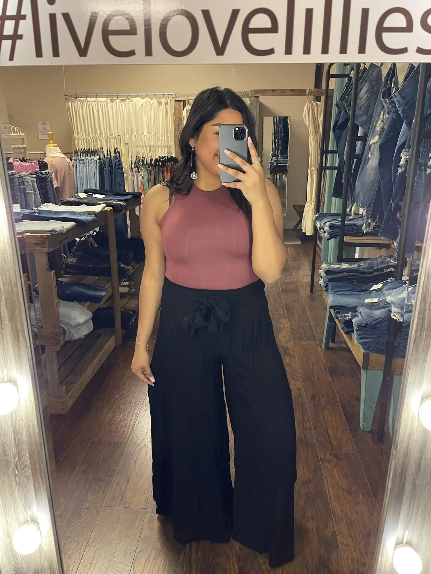 Tiered Wide Leg Pant