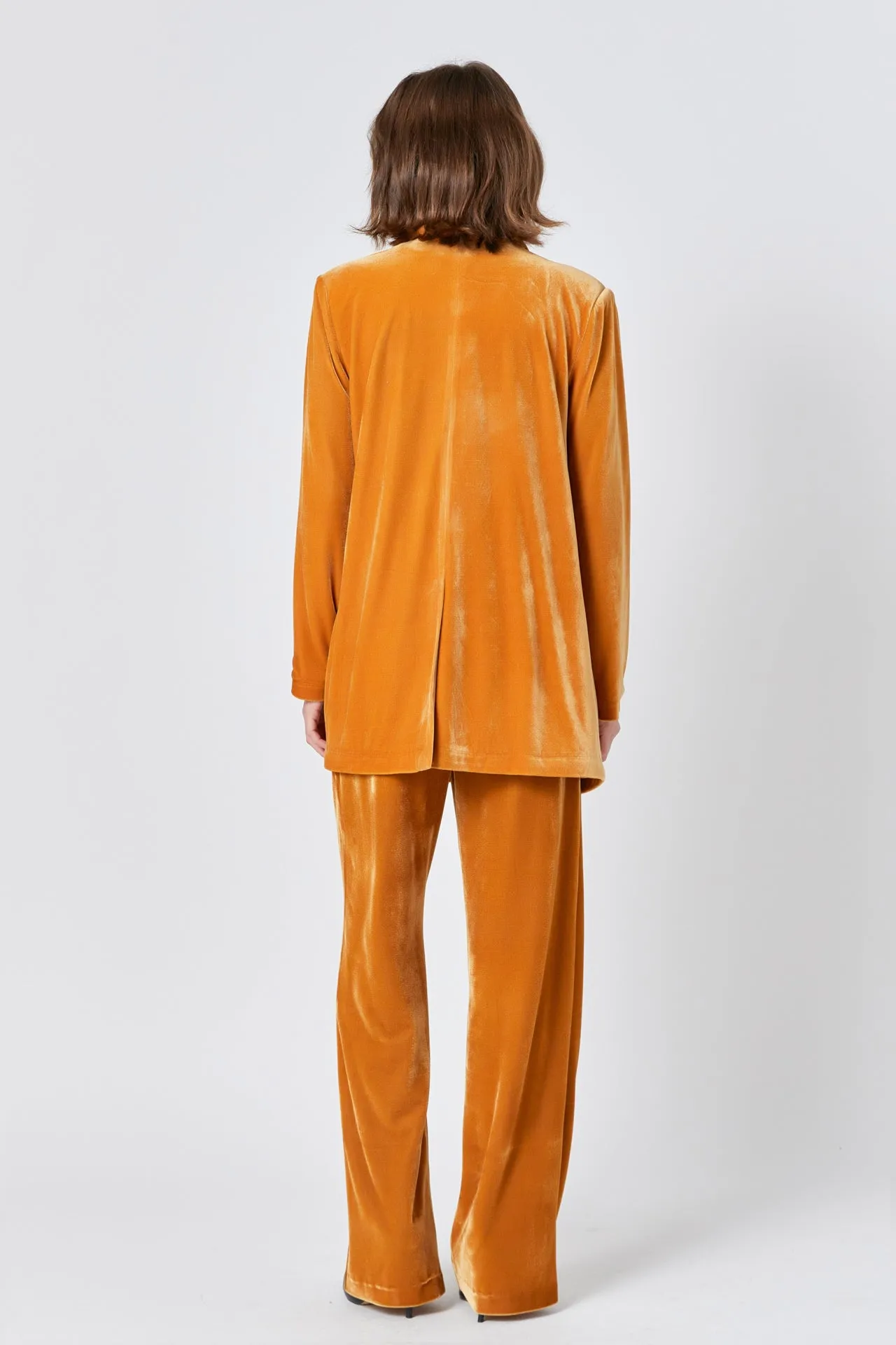 Velvet Wide Leg Pants