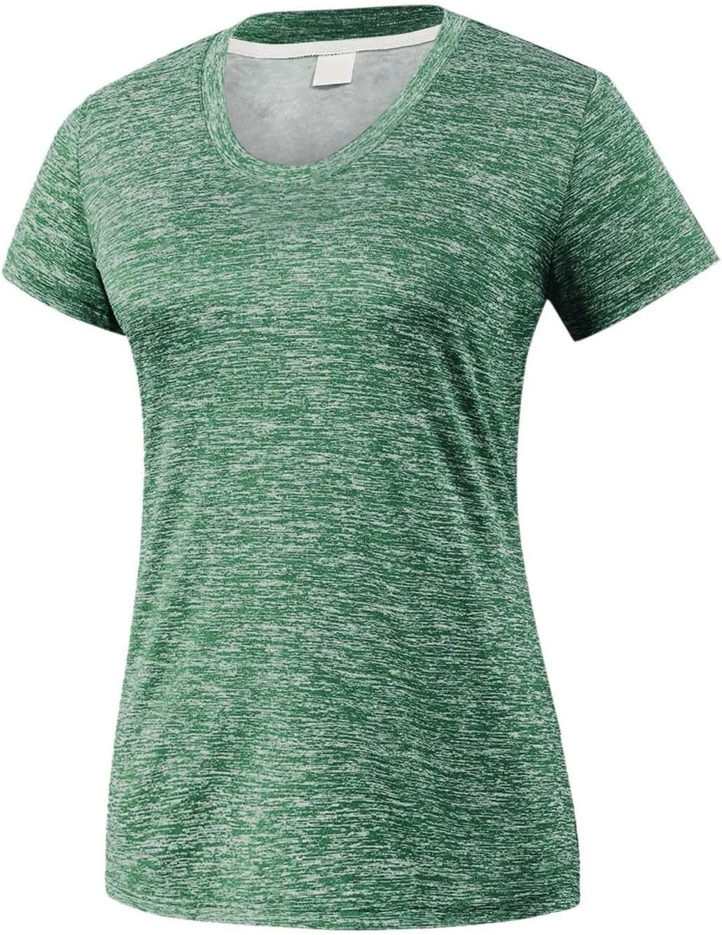 Womens Short Sleeve Athletic T-Shirt Moisture Wicking Sports V-Neck Tee Gym Yoga Running Stretch Quick Dry Tunic Tops
