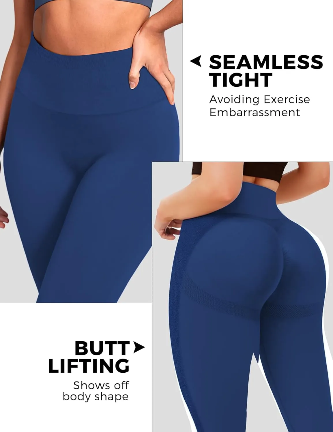 Womens Workout Scrunch Leggings High Waisted Booty Butt Lifting Tights Seamless Yoga Fitness Leggings Gym Yoga Pants