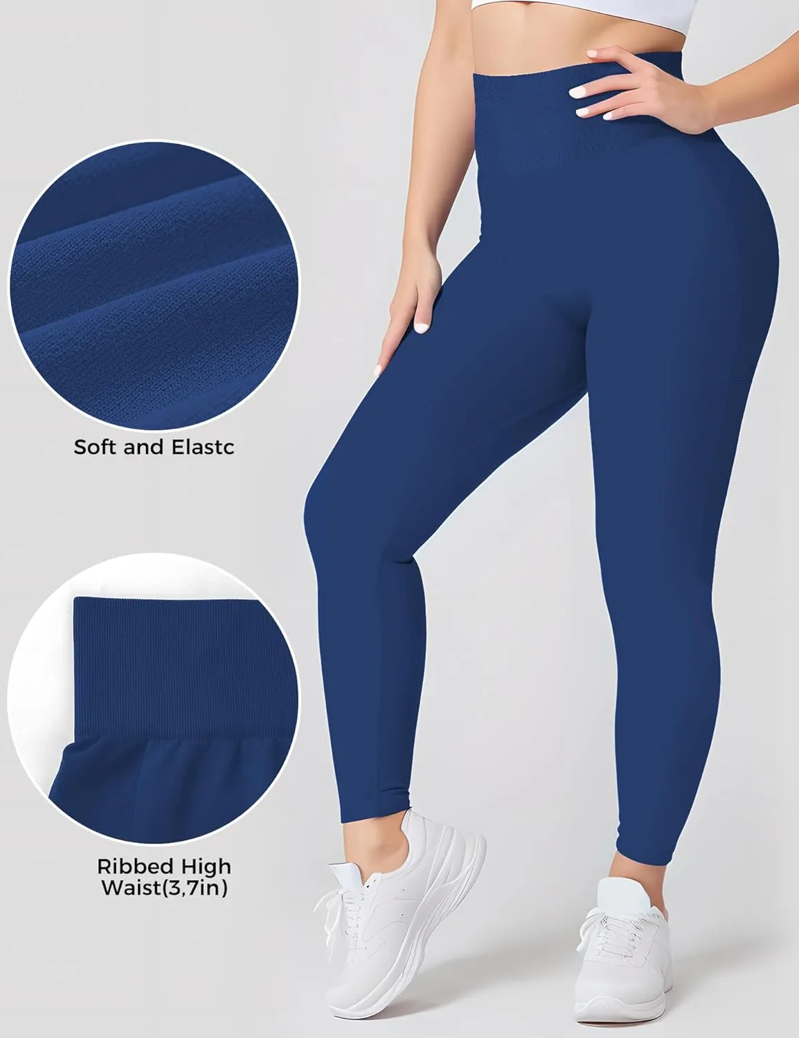 Womens Workout Scrunch Leggings High Waisted Booty Butt Lifting Tights Seamless Yoga Fitness Leggings Gym Yoga Pants