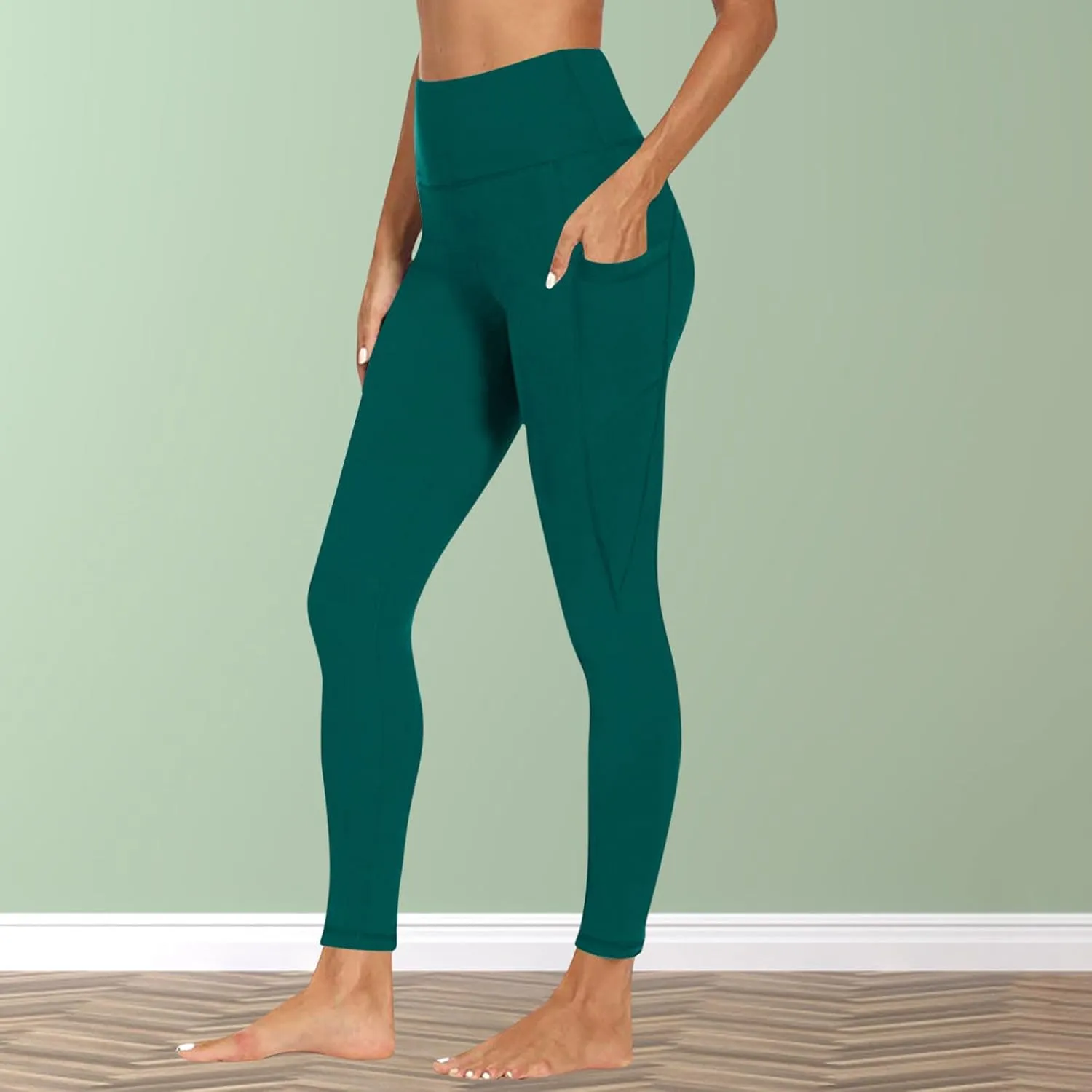 Yoga Pants Women Leggings with Pockets High Waisted Yoga Leggings Tummy Control Pant Workout Athletic Pants 2025