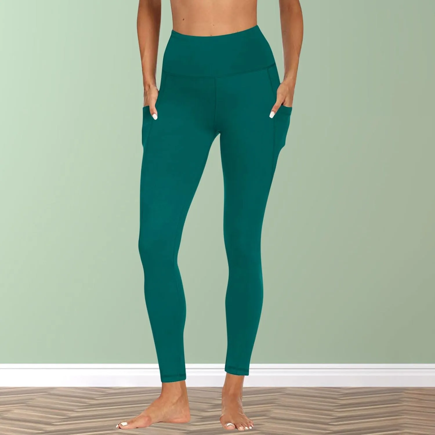 Yoga Pants Women Leggings with Pockets High Waisted Yoga Leggings Tummy Control Pant Workout Athletic Pants 2025